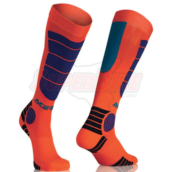 MX IMPACT SOCKS ORANGE BLUE