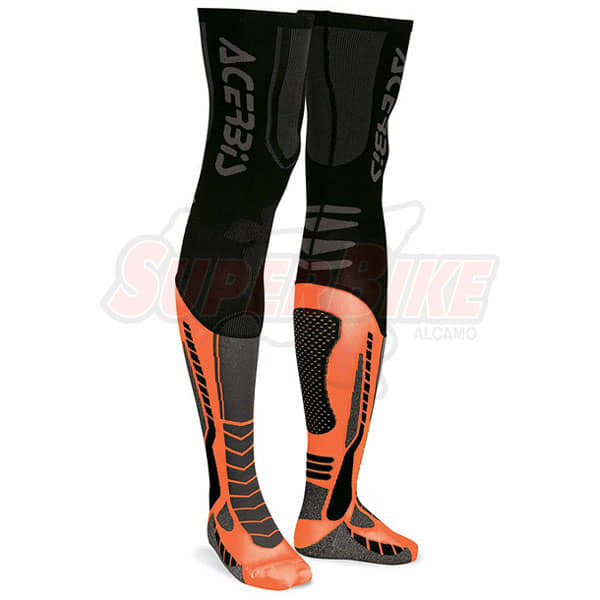 SOCKS X-LEG PRO NERO ARANCIO