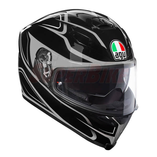 CASCO AGV K-5 S MAGNITUDE BLACK SILVER