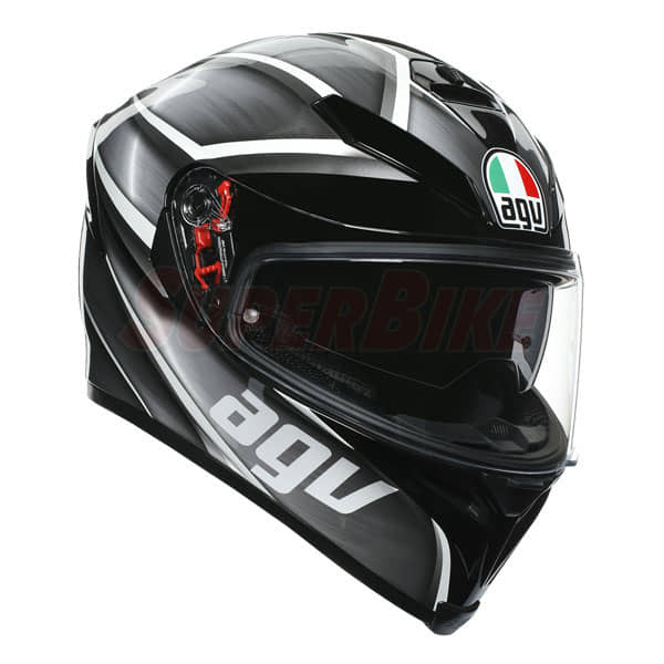 CASCO AGV TEMPEST BLACK SILVER