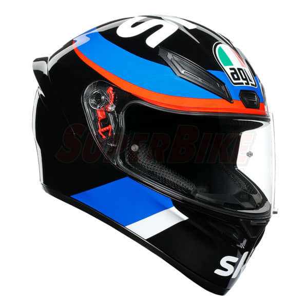 CASCO AGV K1 REPLICA VR46 SKY RACING TEAM BLACK RED