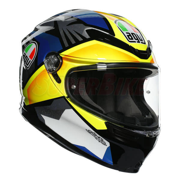 CASCO AGV K6 ECE MULTI BLACK BLUE YELLOW