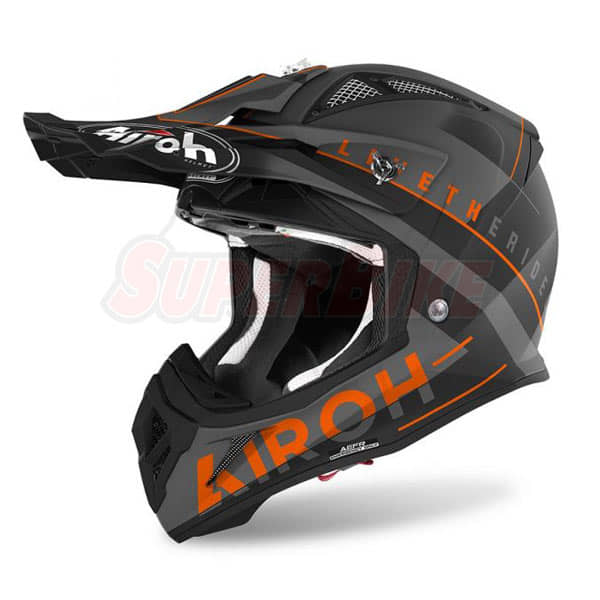 CASCO AIROH AVIATOR ACE AMAZE ORANGE MATT - Clicca l'immagine per chiudere