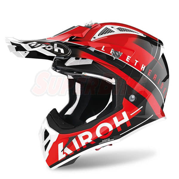 CASCO AIROH AVIATOR ACE AMAZE RED GLOSS