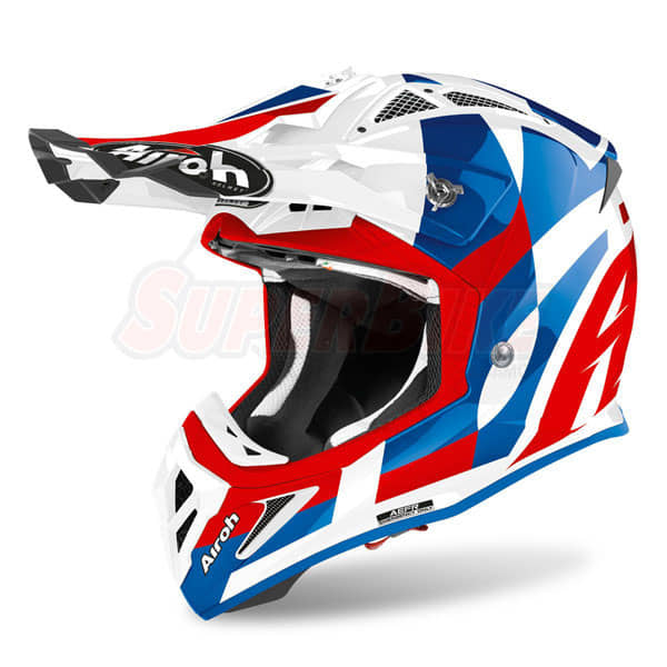 CASCO AIROH AVIATOR ACE TRICK BLUE GLOSS