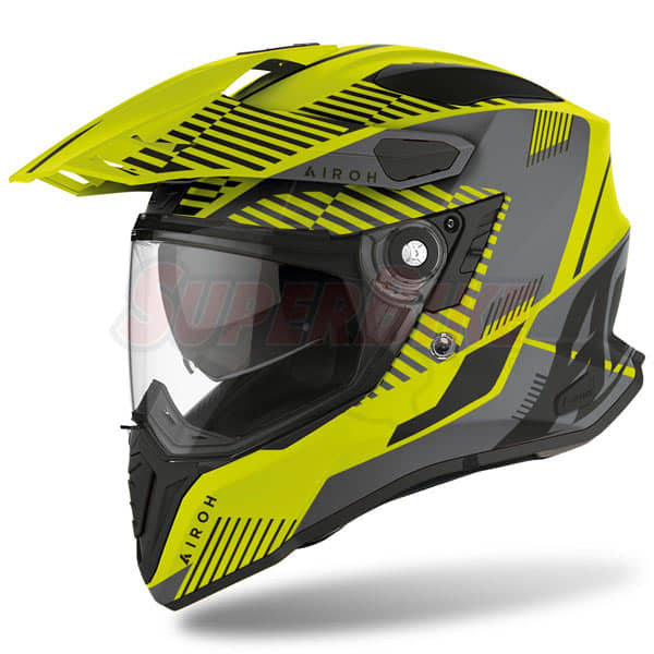 CASCO AIROH COMMANDER BOOST YELLOW MATT