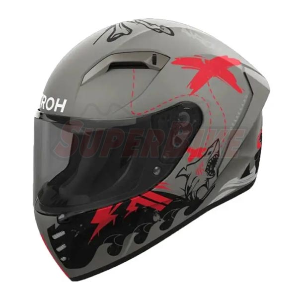 CASCO INTEGRALE AIROH CONNOR DESPERADO ORANGE MATT