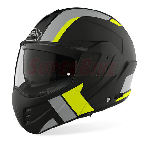 CASCO MODULARE AIROH MATHISSE EXPLORE YELLOW MATT