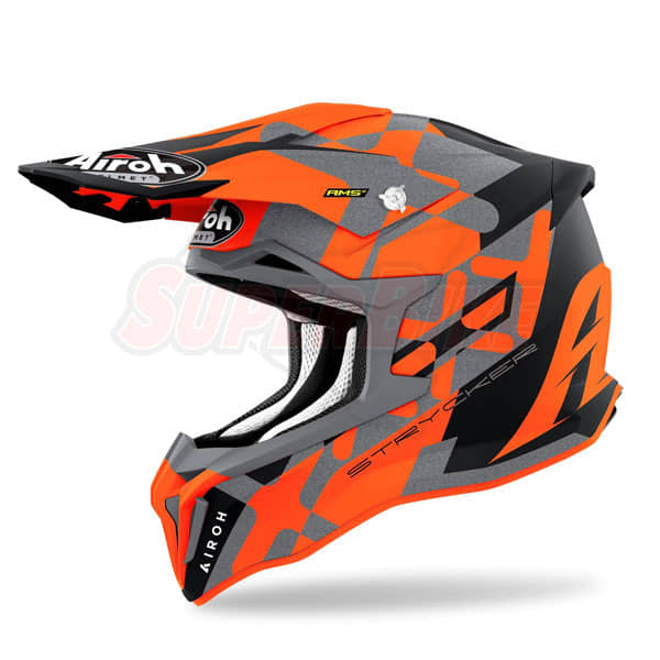 CASCO AIROH STRYCKER ORANGE MATT - Clicca l'immagine per chiudere