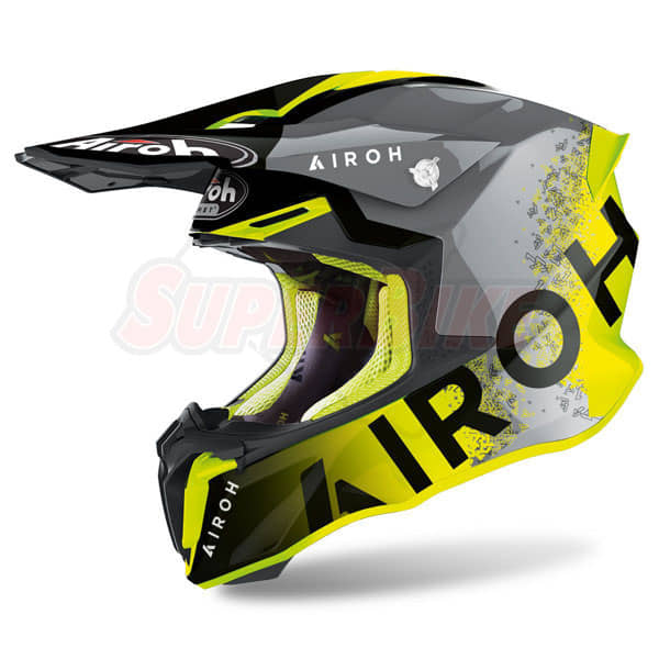 CASCO AIROH TWIST 2.0 BIT YELLOW GLOSS