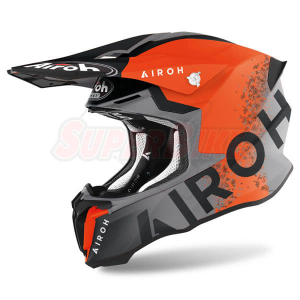 CASCO AIROH TWIST BIT ORANGE MATT