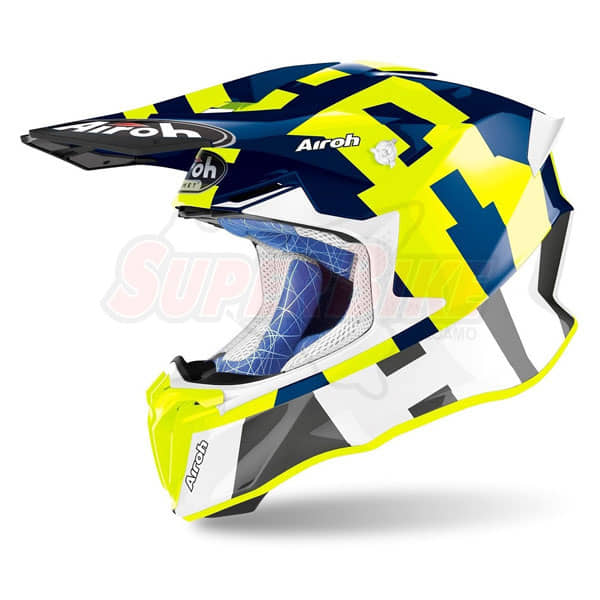 CASCO AIROH TWIST FRAME BLUE GLOSS - Clicca l'immagine per chiudere