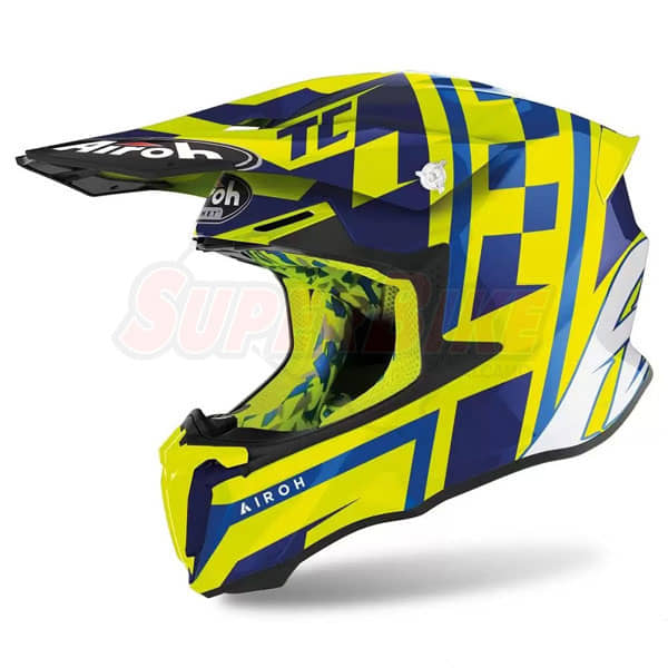 CASCO AIROH TWIST 2.0 TC21 YELLOW GLOSS