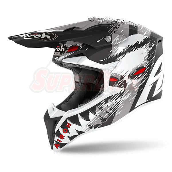 CASCO AIROH WRAAP DEMON MATT GRIGIO NERO