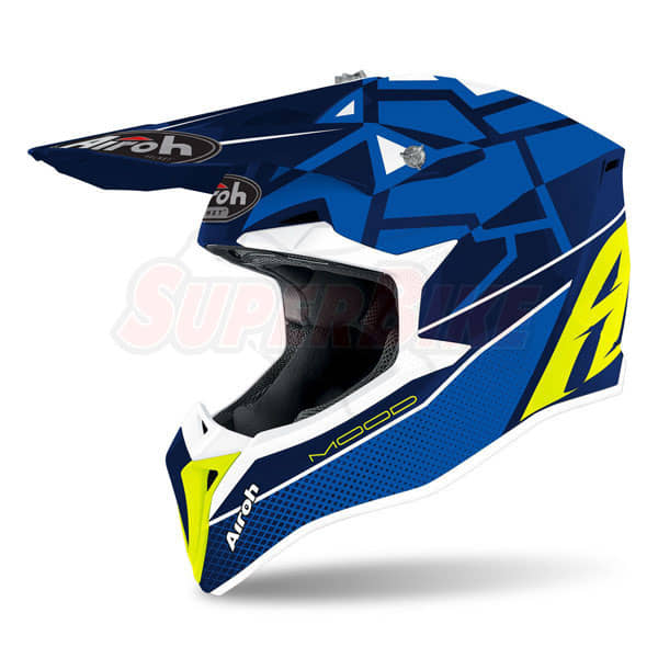 CASCO AIROH WRAAP MOOD BLUE GLOSS