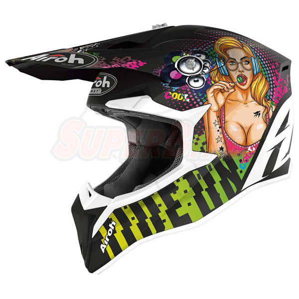 CASCO AIROH WRAAP PIN-UP MATT