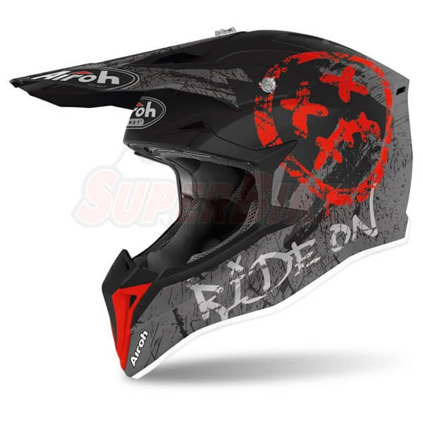 CASCO AIROH WRAAP SMILE RED MATT - Clicca l'immagine per chiudere