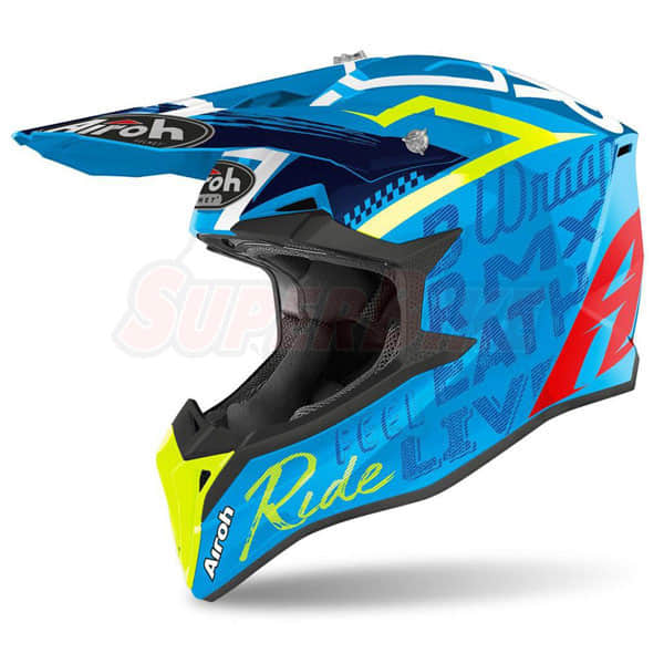 CASCO AIROH WRAAP STREET AZURE GLOSS CASCO AIROH WRAAP STREET AZURE GLOSS