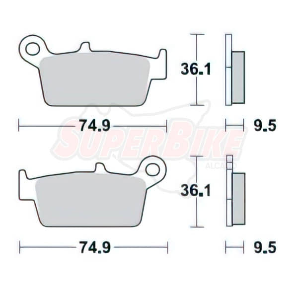 PASTIGLIE FRENI PAD SINTERED XTREME RACING OFF ROAD