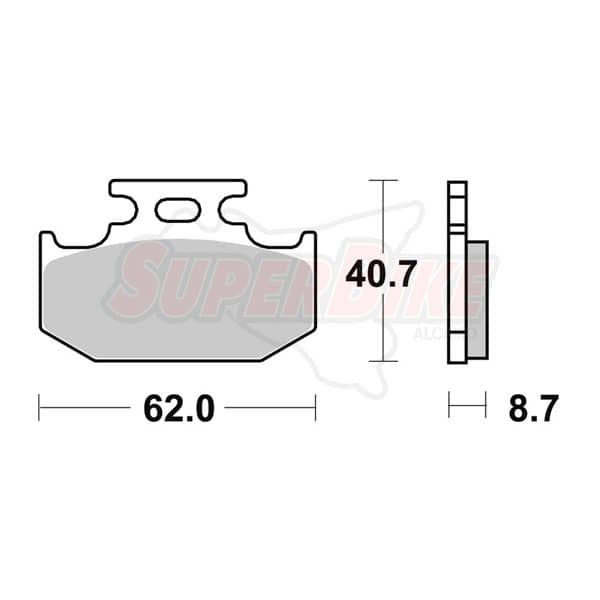 PASTIGLIE FRENI ENTRY LEVEL SEMI METALLIC