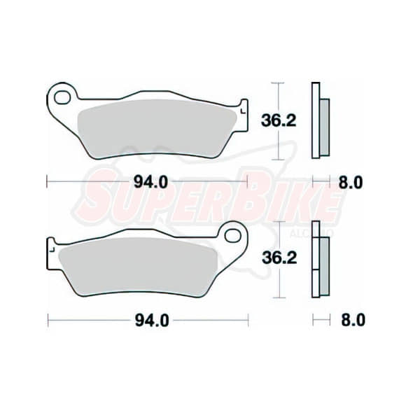 PASTIGLIE FRENI PAD SINTERED EXTREME RACING OFF ROAD