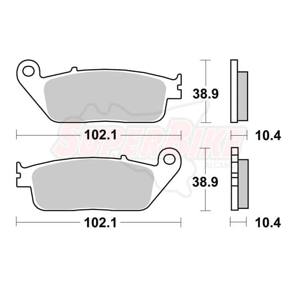 PASTIGLIE FRENI ENTRY LEVEL SEMI METALLIC