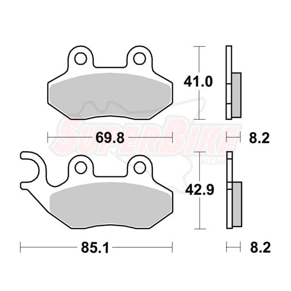 PASTIGLIE FRENI ENTRY LEVEL SEMI METALLIC