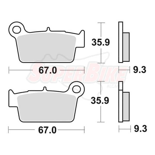 PASTIGLIE FRENI PAD SINTERED EXTREME RACING OFF ROAD