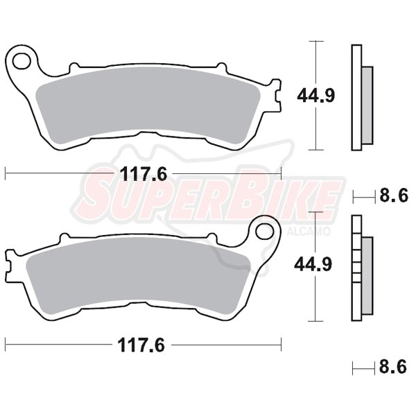 PASTIGLIE FRENO SINT HONDA INTEGRA 700 2012-13