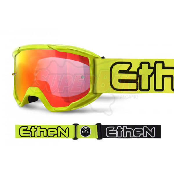 MASCHERA OTG06 MIDDLE YELLOW FLUO PRINTED