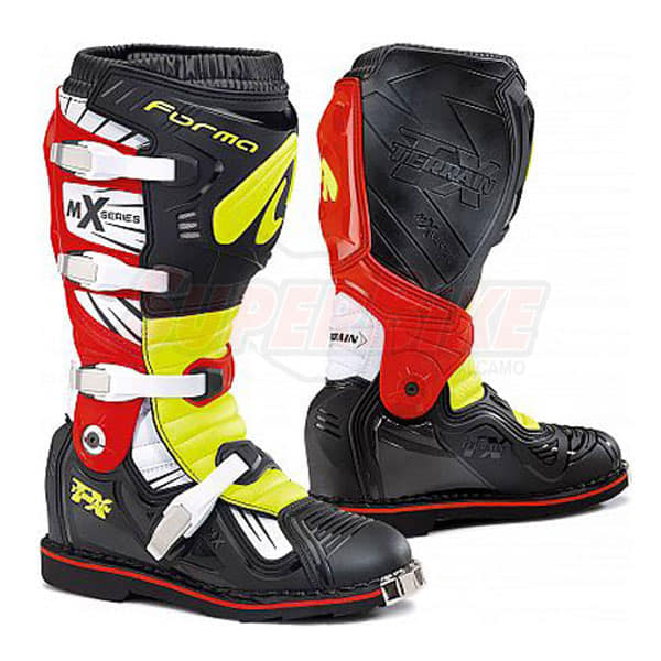 STIVALI TERRAIN TX BLACK YELLOW FLUO RED