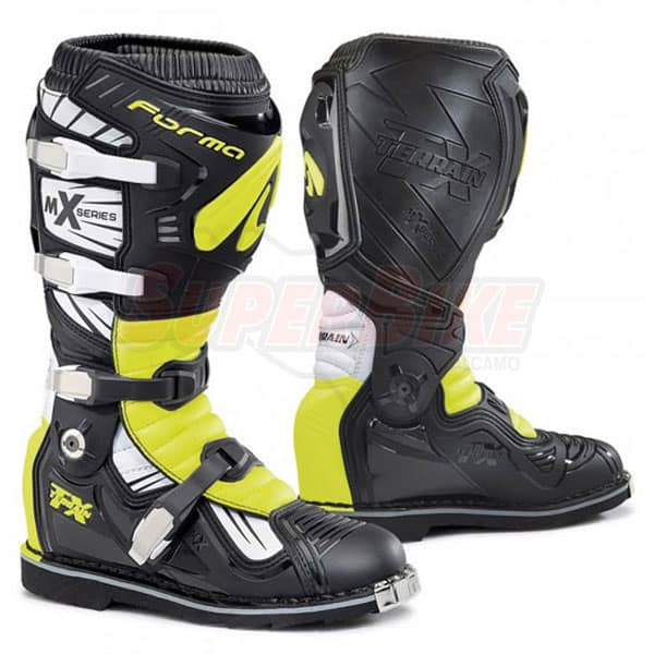 STIVALI TERRAIN TX BLACK WHITE YELLOW FLUO