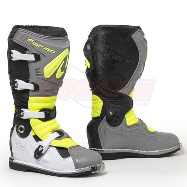 STIVALI FORMA TERRAIN EVOLUTION TX GRAY WHITE YELLOW FLUO - Clicca l'immagine per chiudere