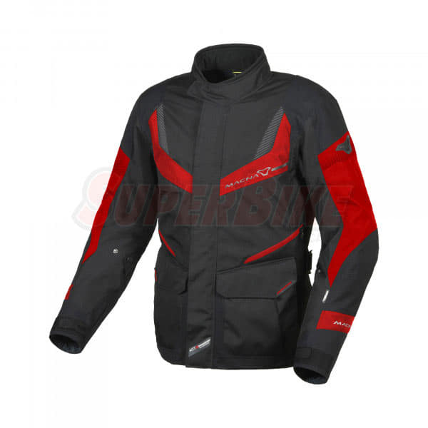 GIACCA DA MOTO MACNA RANCHER NERO ROSSO 130