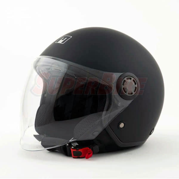 CASCO MPH ONE DEMI JET DOPPIA VISIER MATT BLACK