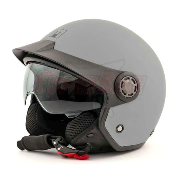 CASCO MPH ONE DEMI JET DOPPIA VISIERA MATT GREY BELFAST