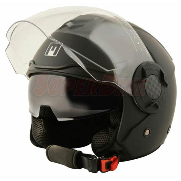 CASCO MPH JET DOPPIA VISIERA DJ NERO OPACO