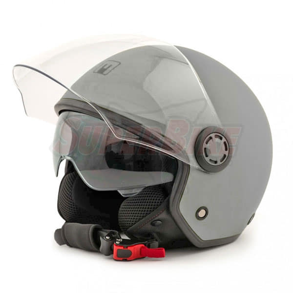 CASCO MPH JET DOPPIA VISIERA DJ GRIGIO OPACO BELFAST