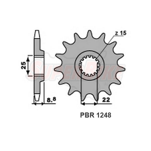 PIGNONE KTM Z12 18NC C.520 - Clicca l'immagine per chiudere