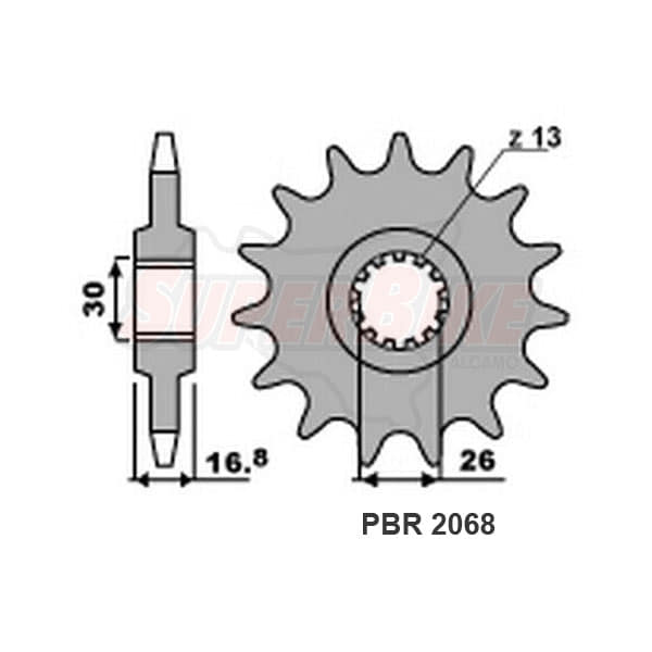 PIGNONI HONDA Z16 18NC C.525