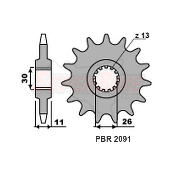 PIGNONE 16 DENTI P. 525 YAMAHA MT-10 SP