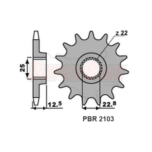 PIGNONI Z13 YZ250 - Clicca l'immagine per chiudere