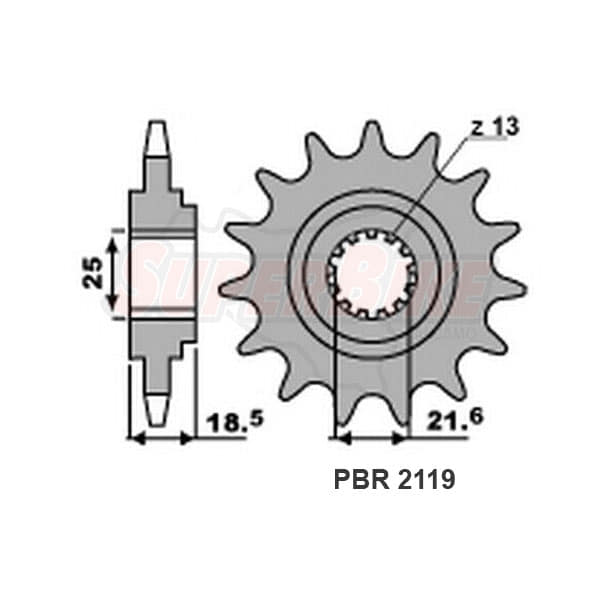 PIGNONE Z15 KAW Z750 - Clicca l'immagine per chiudere