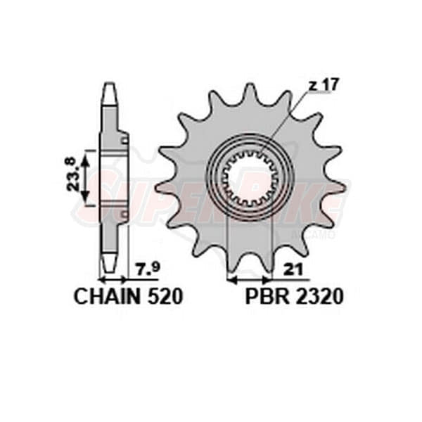 PIGNONE HONDA 250CR-F Z13 ('18) 18NC C.520