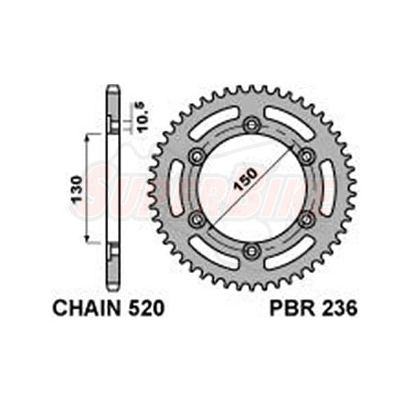 CORONA ACCIAIO Z50 C45 HONDA YAMAHA - Clicca l'immagine per chiudere