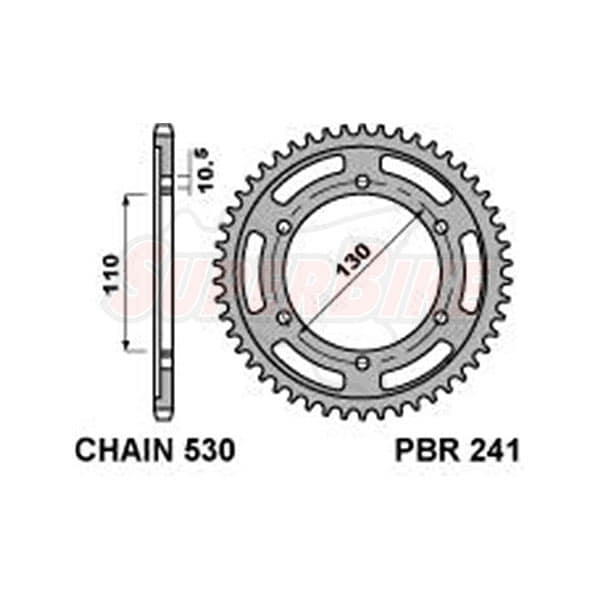 CORONA YAMAHA ACCIAIO NERO R1 Z44 C.530 - Clicca l'immagine per chiudere