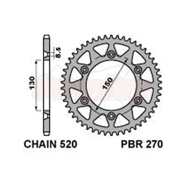 CORONA ERGAL Z48 YZ125