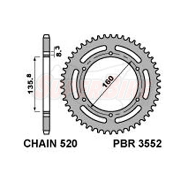 CORONA ACCIAIO APRILIA BMW Z47 C.520