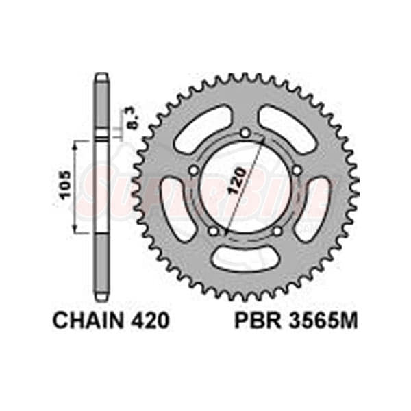 CORONA FERRO APRILIA Z51 C.420 - Clicca l'immagine per chiudere