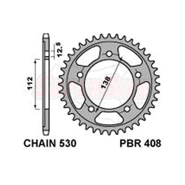 CORONA ACCIAIO Z43 C.530 HONDA CBR1100 - Clicca l'immagine per chiudere